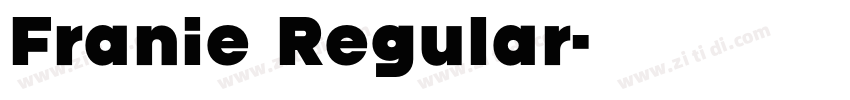 Franie Regular字体转换